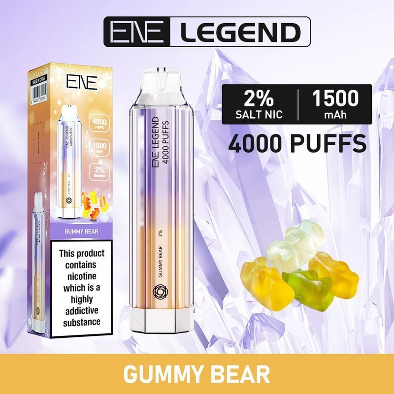 ENE Crystal Legend 4000 Disposable Vape Puff Bar Box of 10 - Loco Vape UK