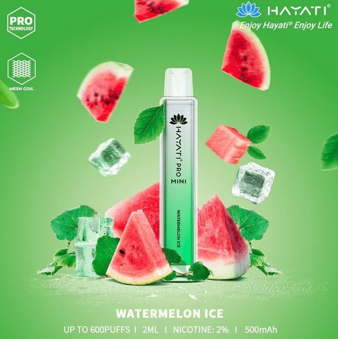 Hayati Crystal Mini Pro 600 Disposable Vape Pod Puff Kit - Loco Vape UK
