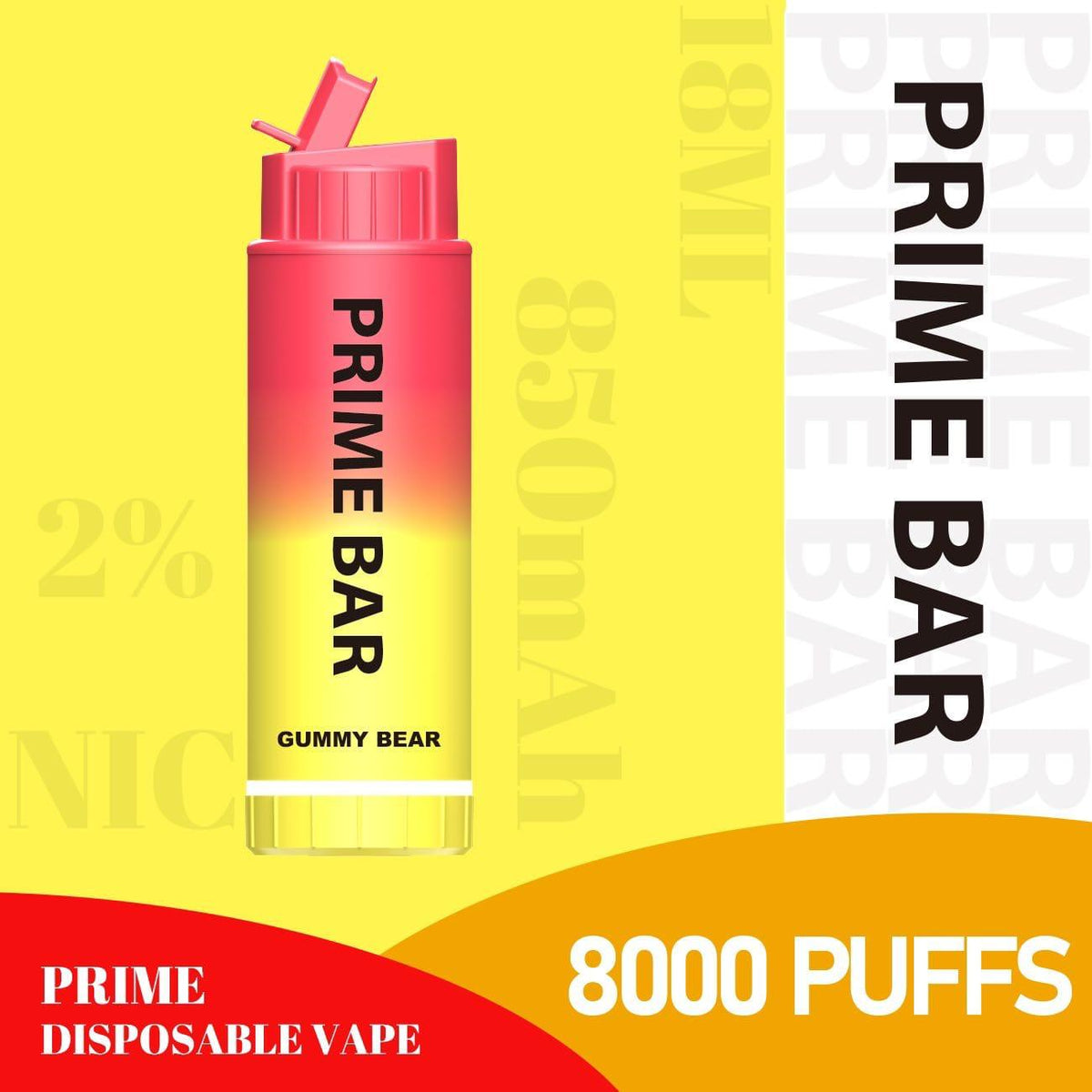 Prime Bar 8000 Disposable Vape Puff Pod Device - Loco Vape UK