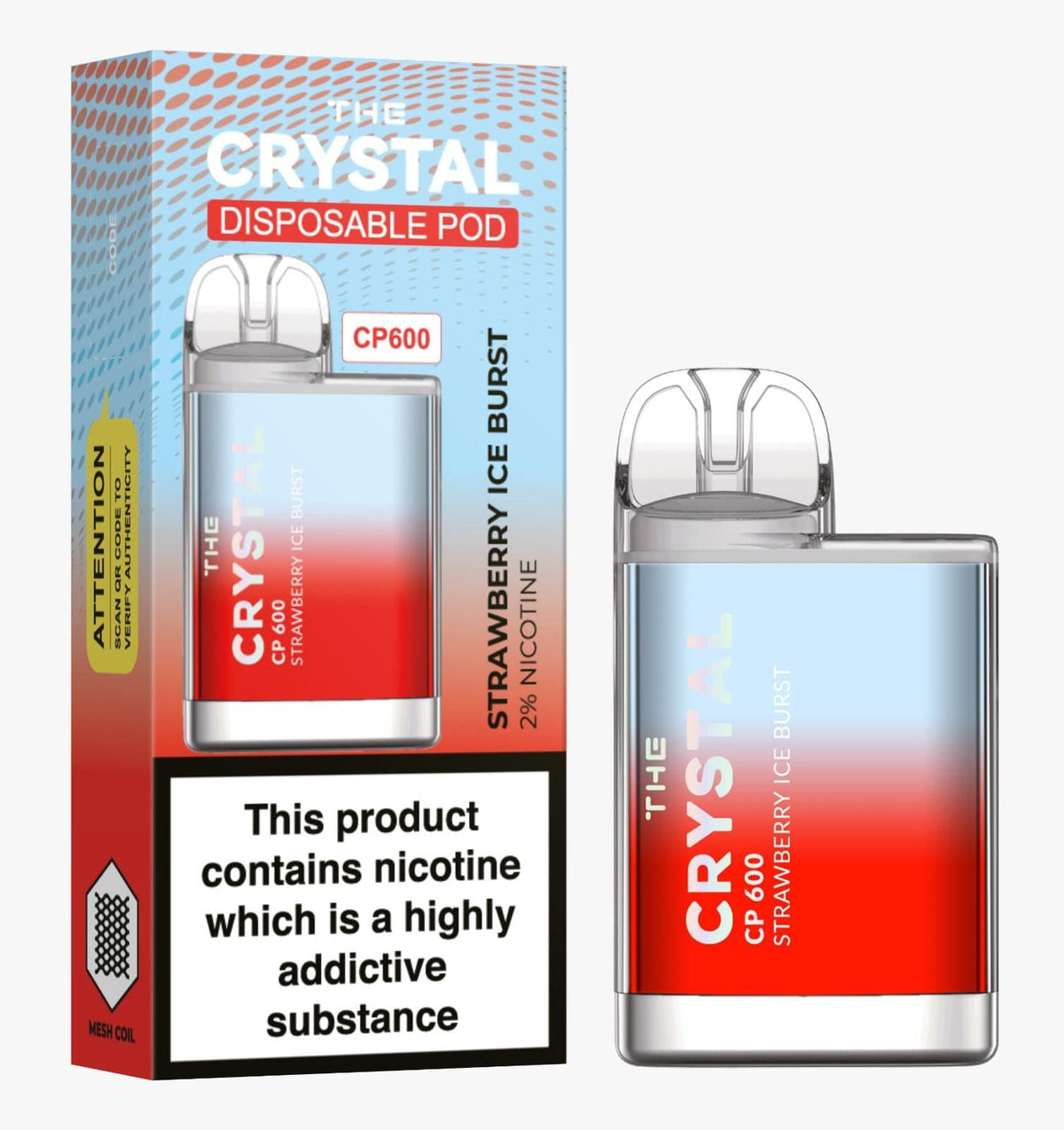The Crystal CP600 Disposable Vape Puff Bar Mini Pod - Loco Vape UK